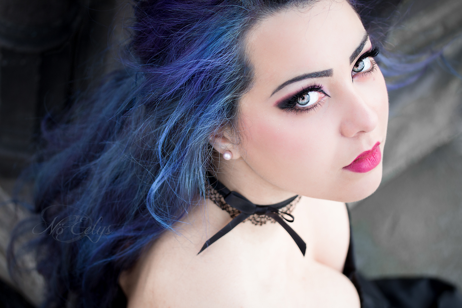 Portrait alternatif cheveux bleus par Nö Eelys Photo